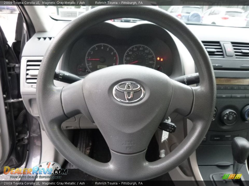 2009 Toyota Corolla LE Magnetic Gray Metallic / Ash Photo #18