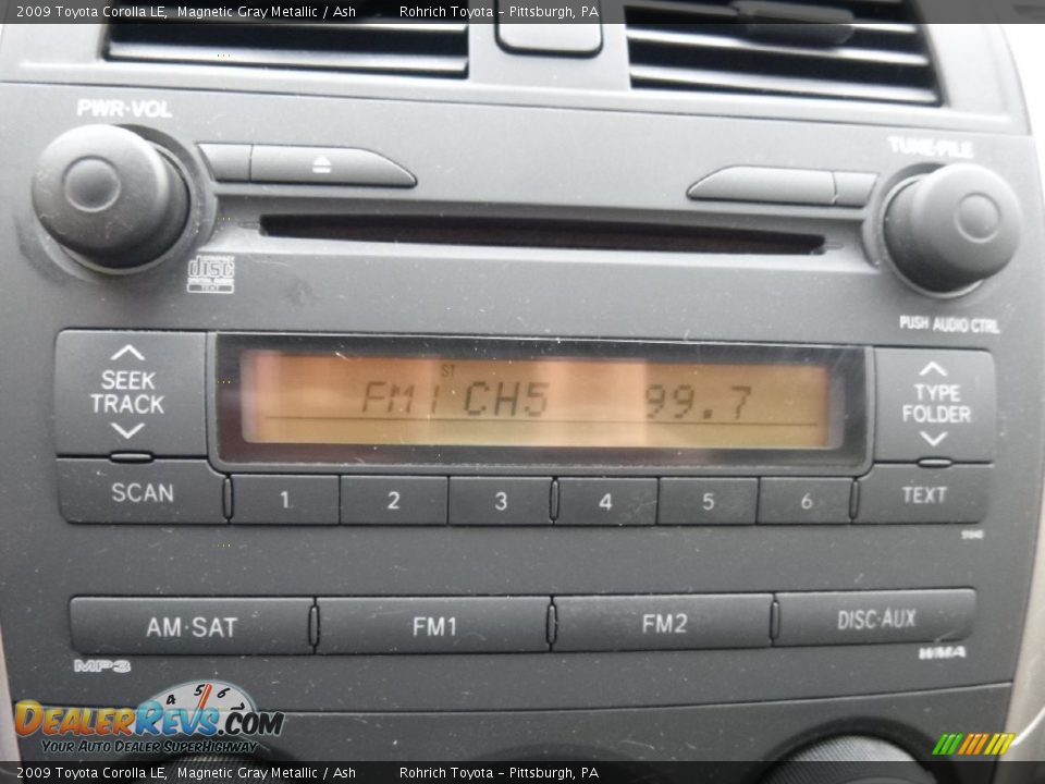 2009 Toyota Corolla LE Magnetic Gray Metallic / Ash Photo #22