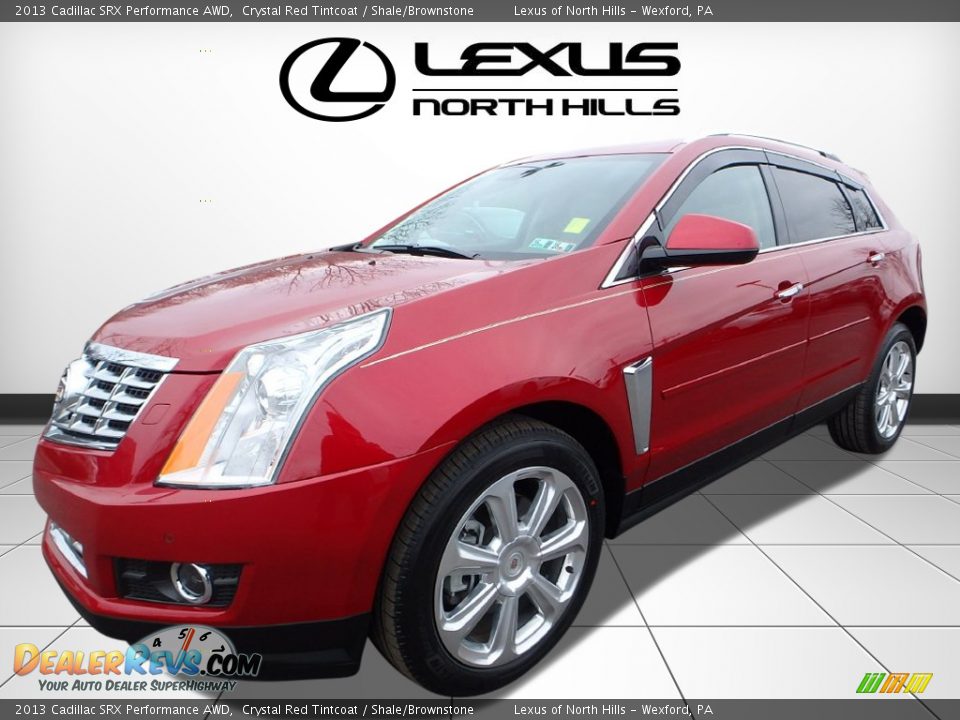 2013 Cadillac SRX Performance AWD Crystal Red Tintcoat / Shale/Brownstone Photo #3
