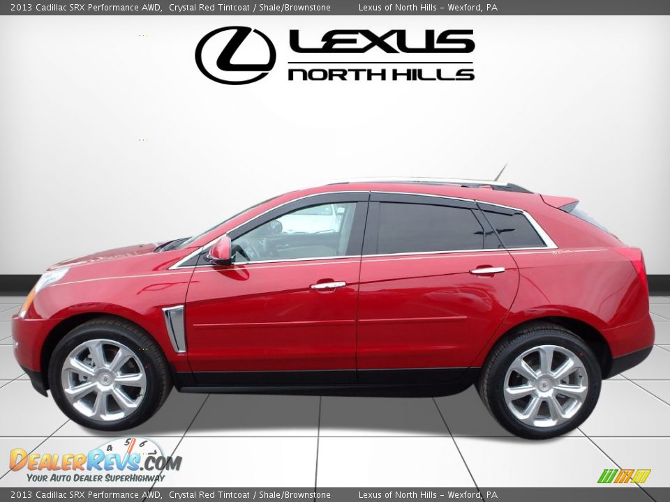 2013 Cadillac SRX Performance AWD Crystal Red Tintcoat / Shale/Brownstone Photo #4