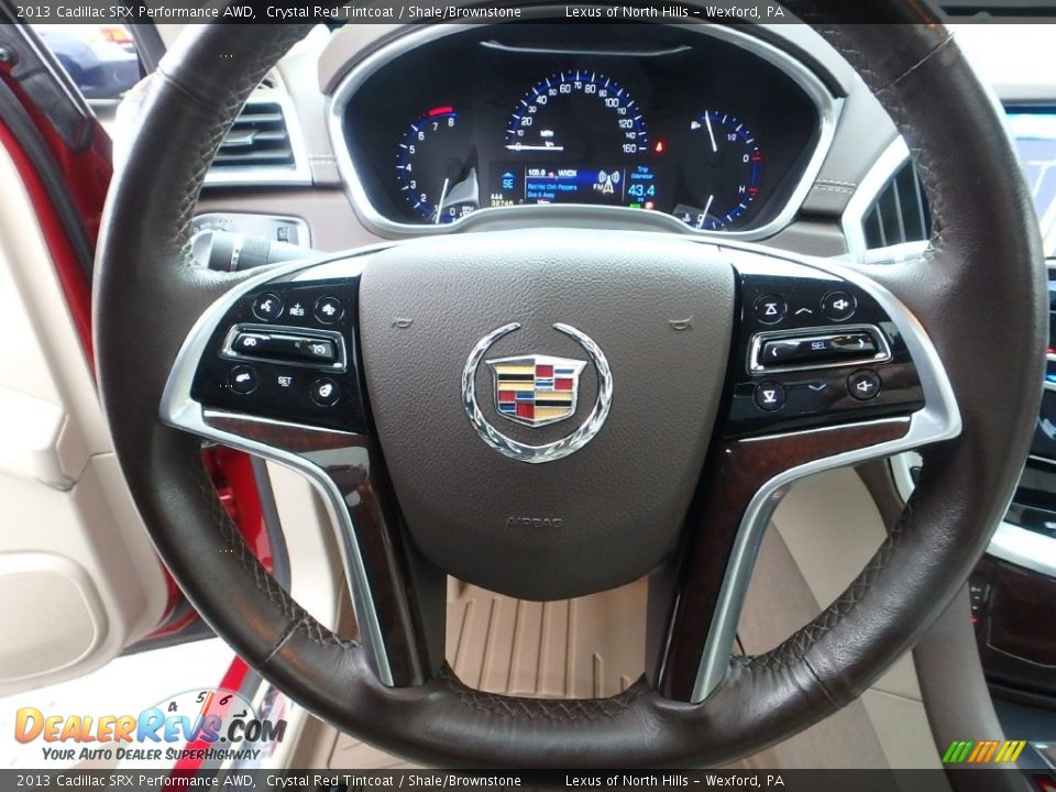 2013 Cadillac SRX Performance AWD Crystal Red Tintcoat / Shale/Brownstone Photo #20