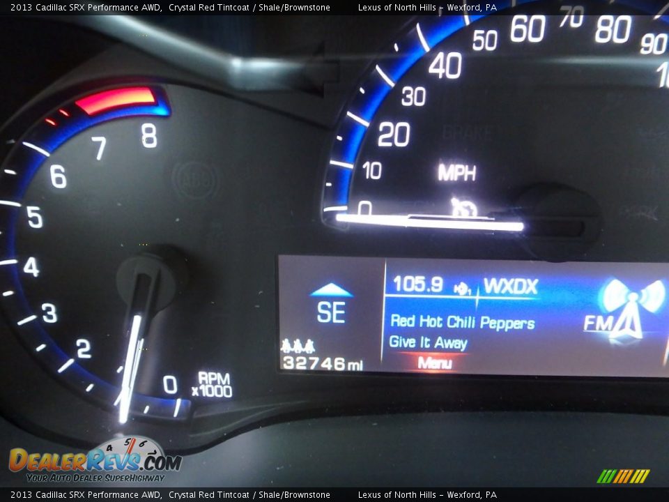 2013 Cadillac SRX Performance AWD Crystal Red Tintcoat / Shale/Brownstone Photo #24