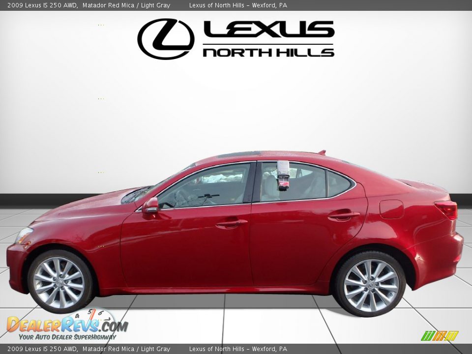 2009 Lexus IS 250 AWD Matador Red Mica / Light Gray Photo #4