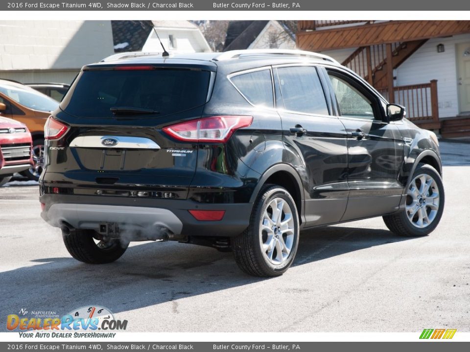 2016 Ford Escape Titanium 4WD Shadow Black / Charcoal Black Photo #3