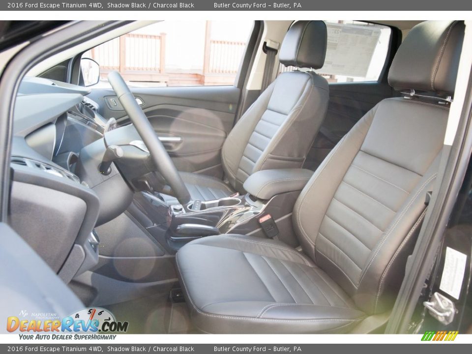 2016 Ford Escape Titanium 4WD Shadow Black / Charcoal Black Photo #6