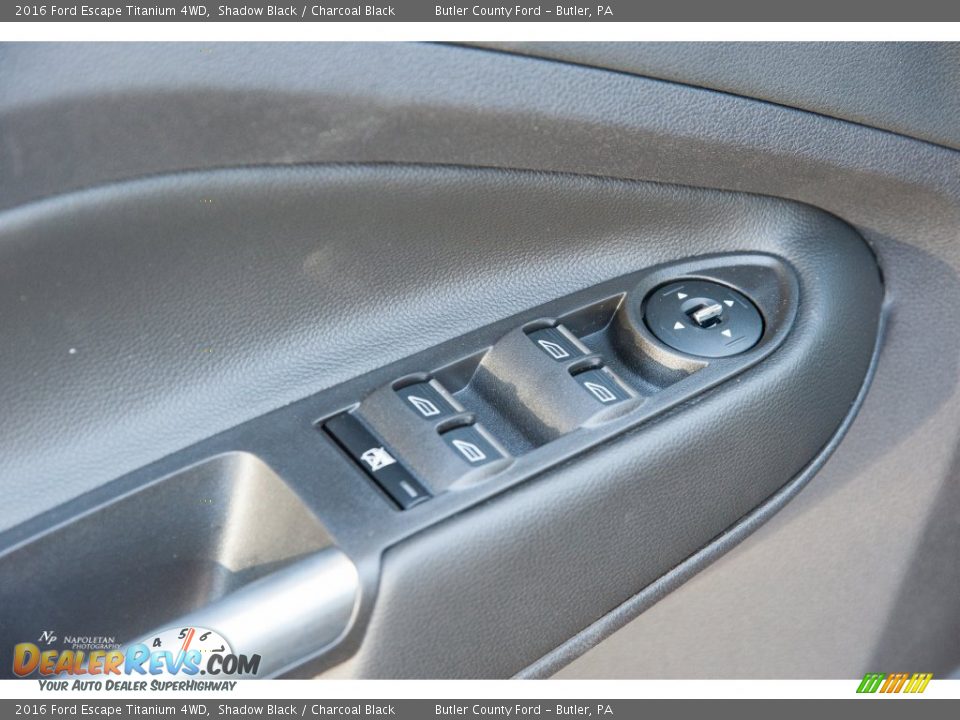 2016 Ford Escape Titanium 4WD Shadow Black / Charcoal Black Photo #7