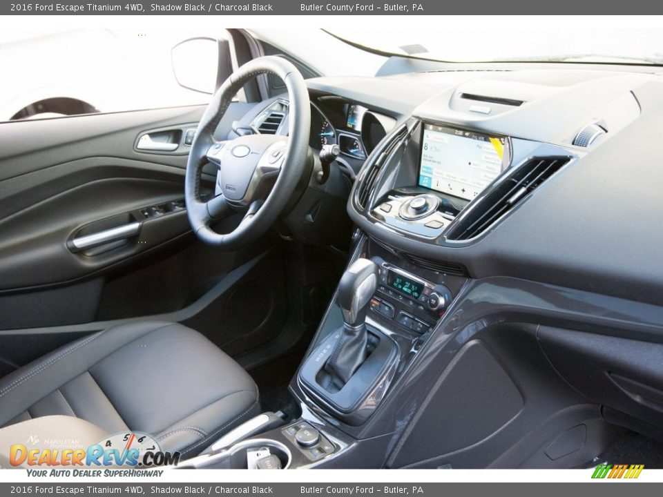 2016 Ford Escape Titanium 4WD Shadow Black / Charcoal Black Photo #11