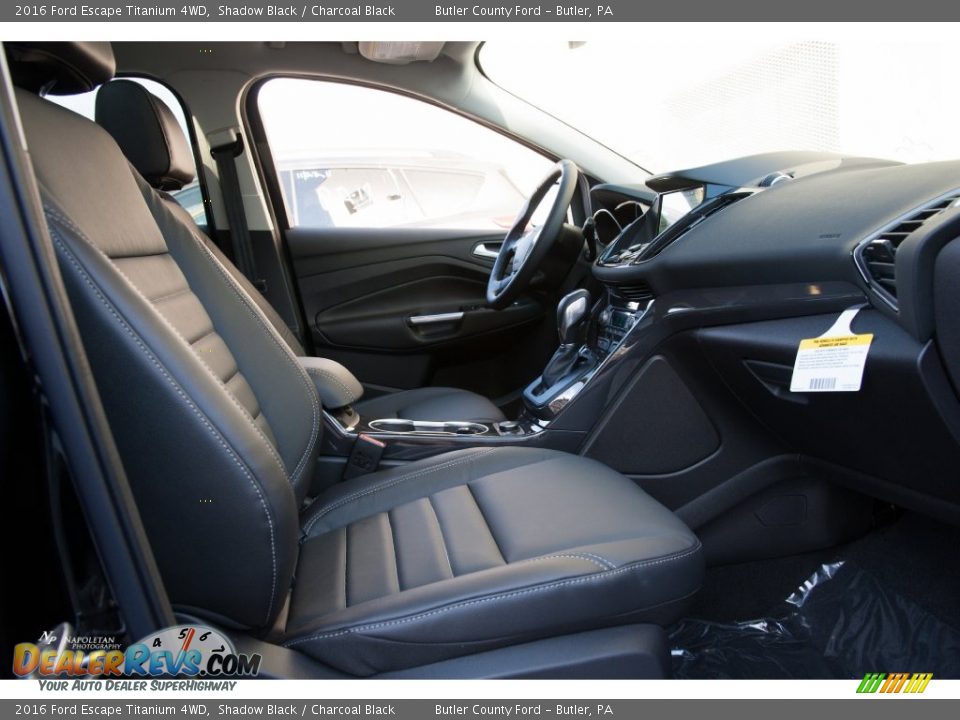 2016 Ford Escape Titanium 4WD Shadow Black / Charcoal Black Photo #12