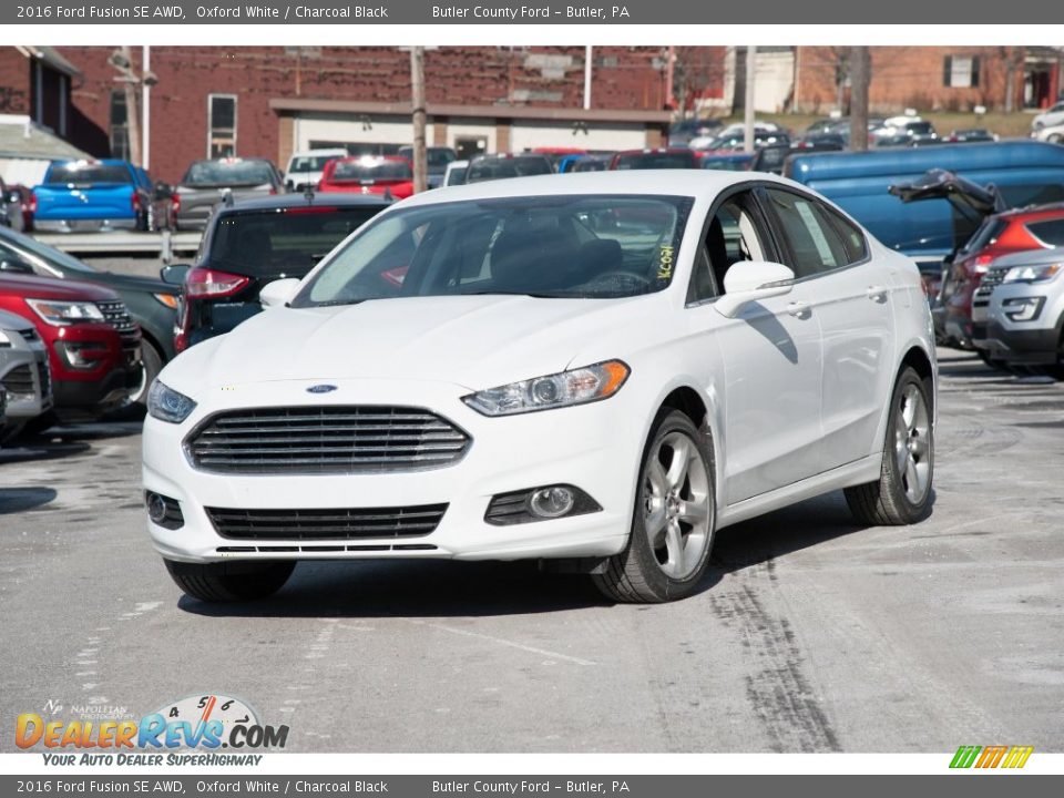 2016 Ford Fusion SE AWD Oxford White / Charcoal Black Photo #1