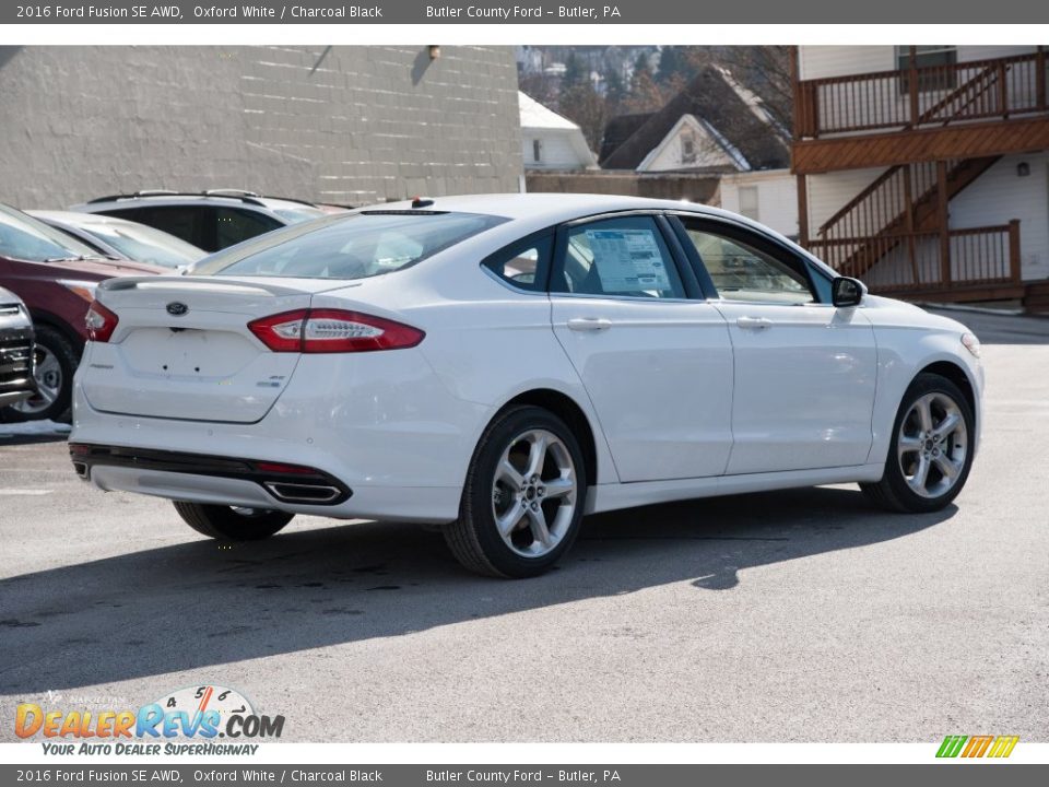 2016 Ford Fusion SE AWD Oxford White / Charcoal Black Photo #3