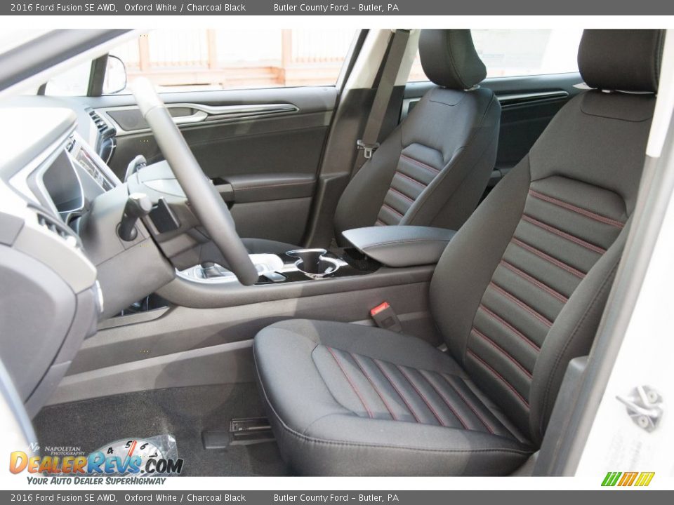 2016 Ford Fusion SE AWD Oxford White / Charcoal Black Photo #6