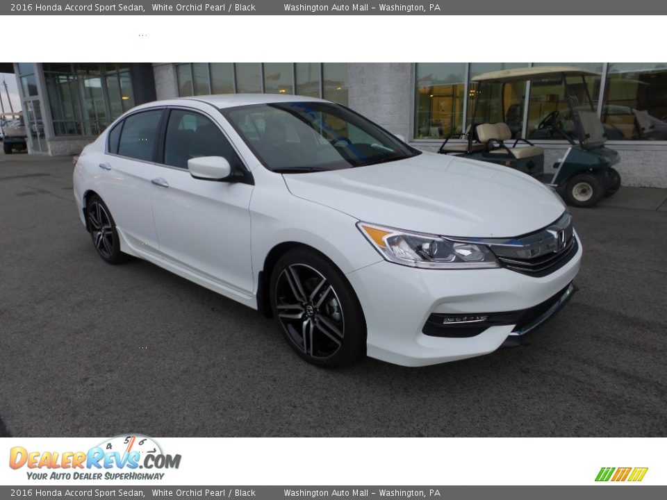 2016 Honda Accord Sport Sedan White Orchid Pearl / Black Photo #1