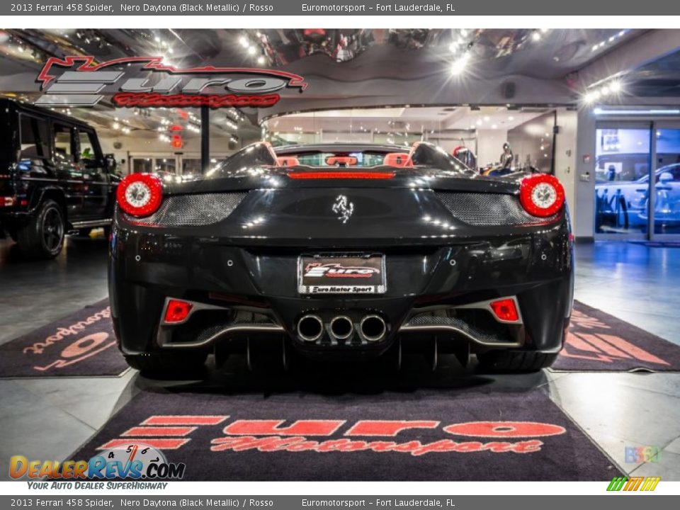2013 Ferrari 458 Spider Nero Daytona (Black Metallic) / Rosso Photo #10