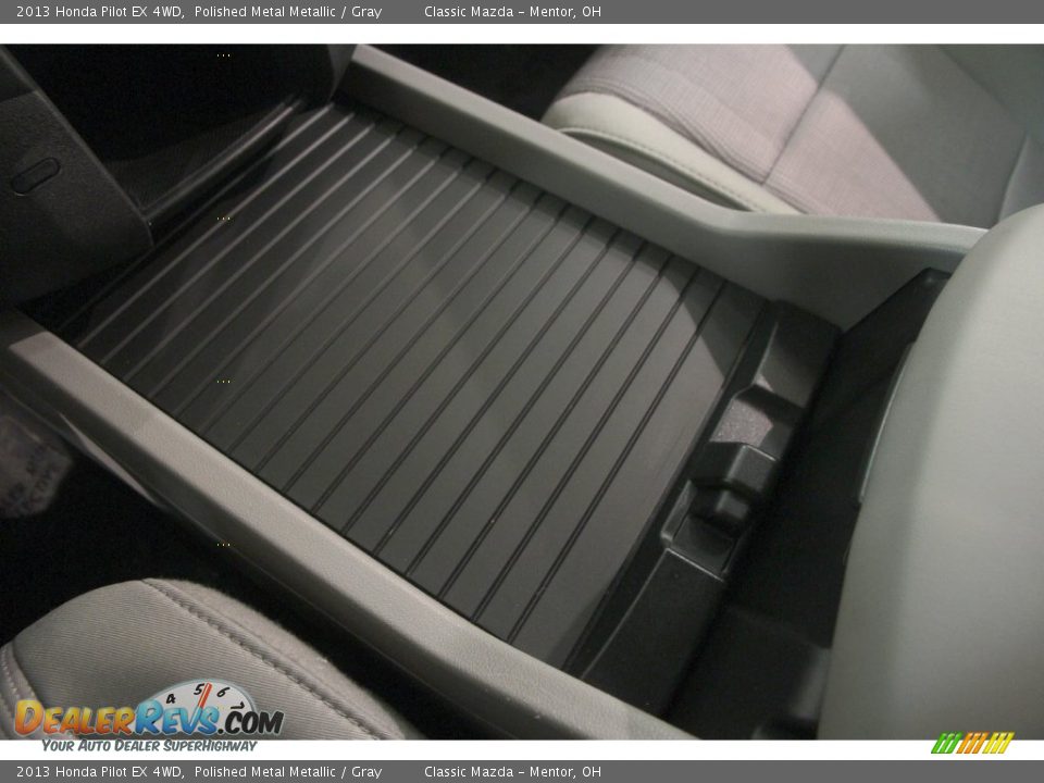 2013 Honda Pilot EX 4WD Polished Metal Metallic / Gray Photo #11