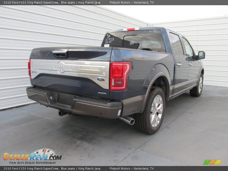 2016 Ford F150 King Ranch SuperCrew Blue Jeans / King Ranch Java Photo #4