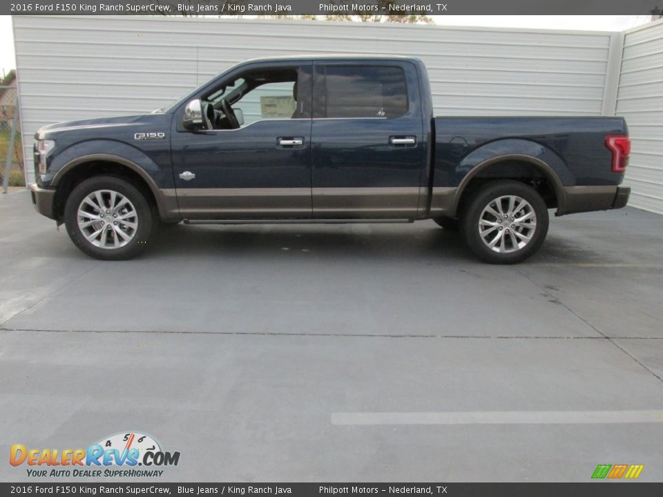 2016 Ford F150 King Ranch SuperCrew Blue Jeans / King Ranch Java Photo #6