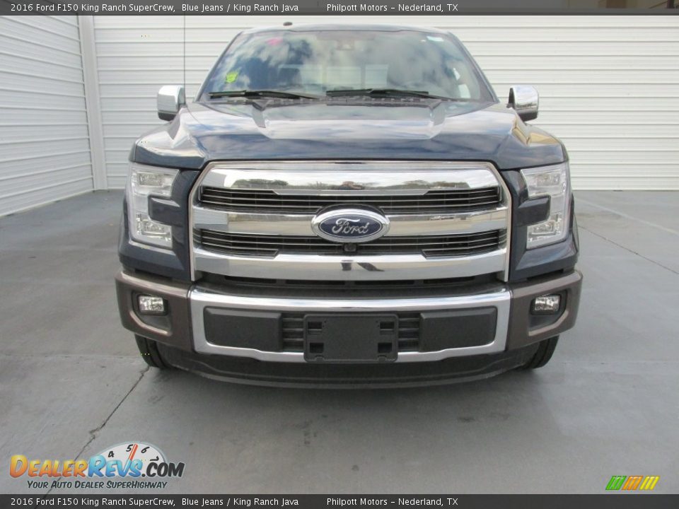 2016 Ford F150 King Ranch SuperCrew Blue Jeans / King Ranch Java Photo #8