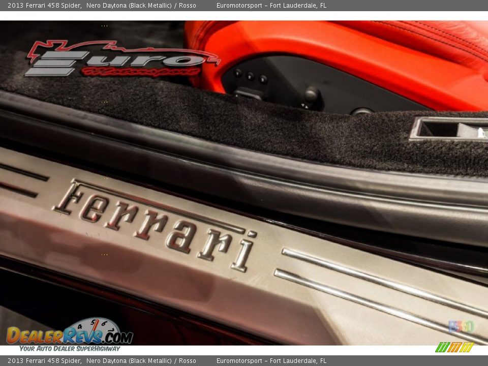 2013 Ferrari 458 Spider Nero Daytona (Black Metallic) / Rosso Photo #39