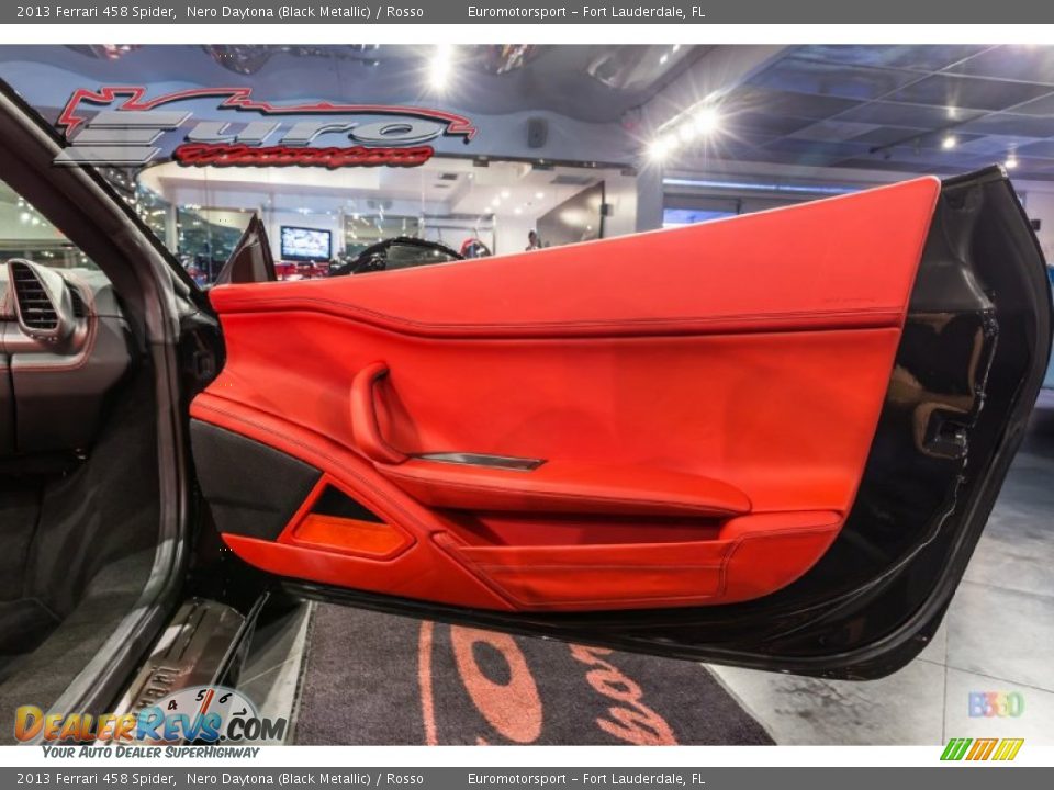 2013 Ferrari 458 Spider Nero Daytona (Black Metallic) / Rosso Photo #40