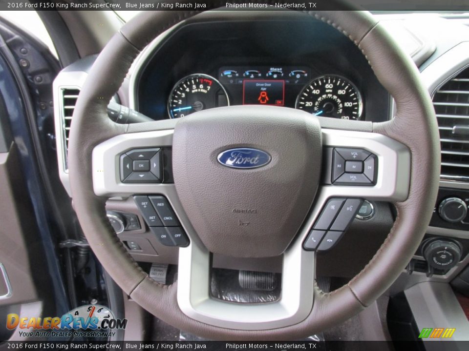 2016 Ford F150 King Ranch SuperCrew Blue Jeans / King Ranch Java Photo #33
