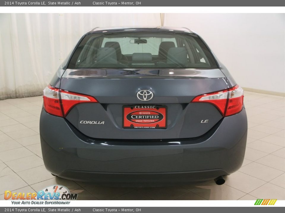 2014 Toyota Corolla LE Slate Metallic / Ash Photo #17