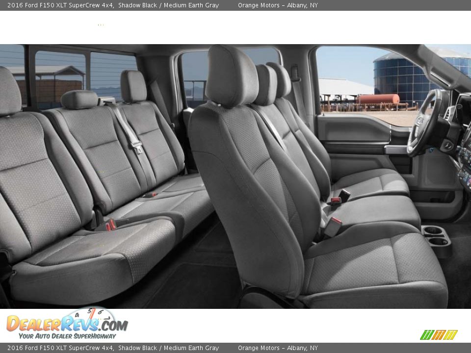 2016 Ford F150 XLT SuperCrew 4x4 Shadow Black / Medium Earth Gray Photo #15