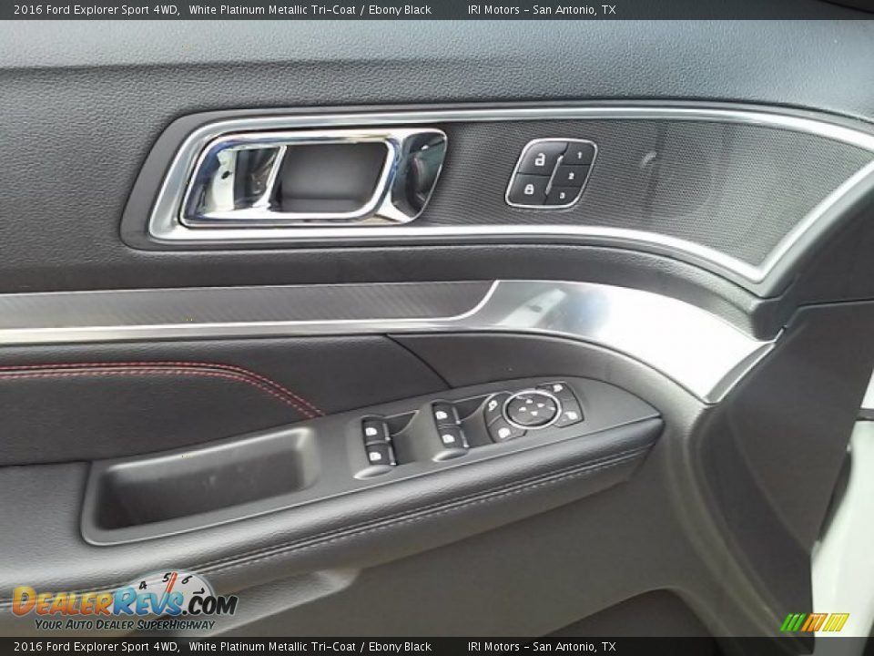 2016 Ford Explorer Sport 4WD White Platinum Metallic Tri-Coat / Ebony Black Photo #33