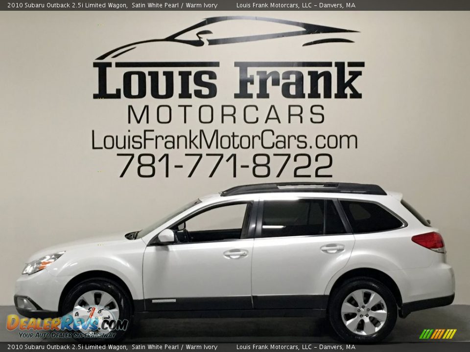 2010 Subaru Outback 2.5i Limited Wagon Satin White Pearl / Warm Ivory Photo #1