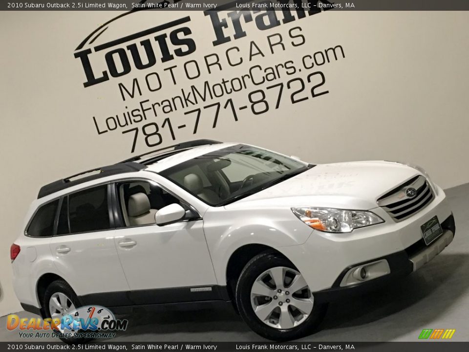 2010 Subaru Outback 2.5i Limited Wagon Satin White Pearl / Warm Ivory Photo #2