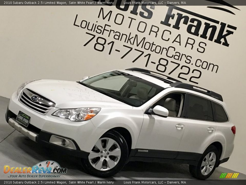 2010 Subaru Outback 2.5i Limited Wagon Satin White Pearl / Warm Ivory Photo #4