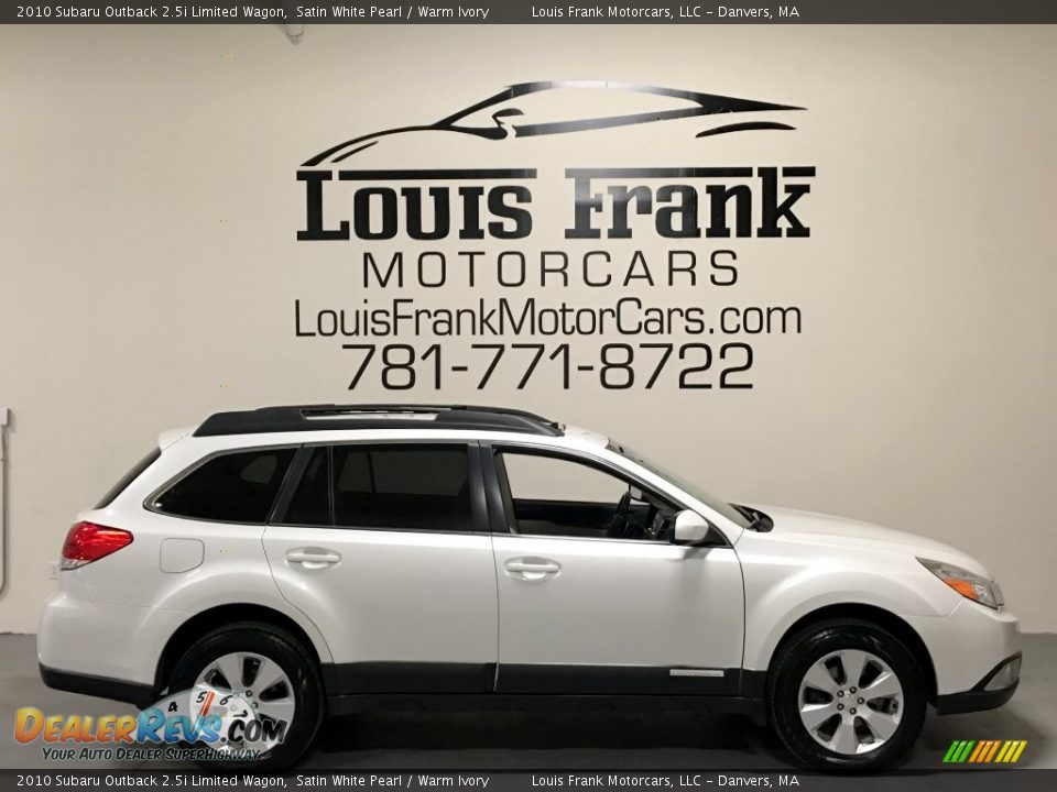 2010 Subaru Outback 2.5i Limited Wagon Satin White Pearl / Warm Ivory Photo #6