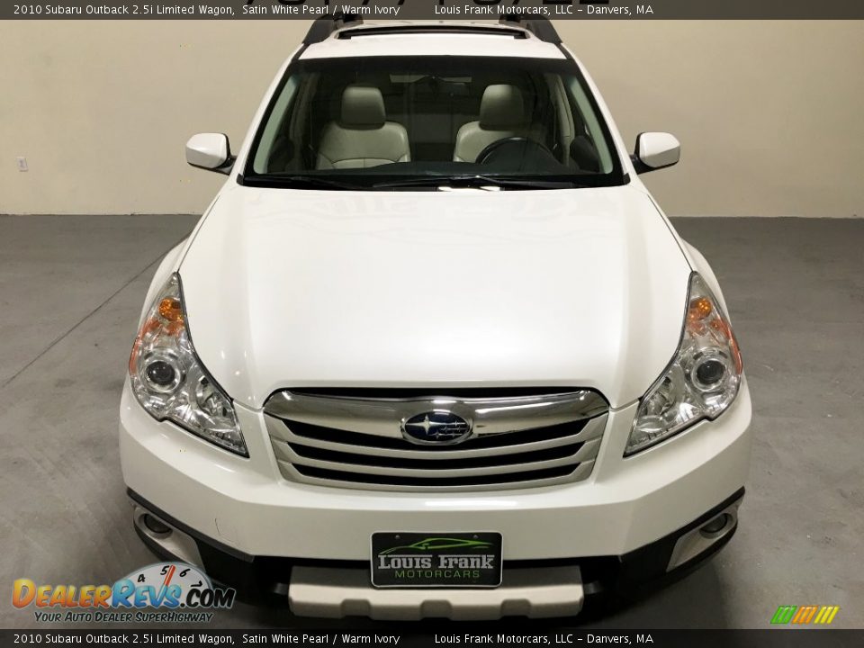 2010 Subaru Outback 2.5i Limited Wagon Satin White Pearl / Warm Ivory Photo #7