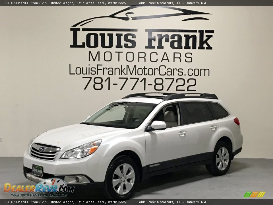 2010 Subaru Outback 2.5i Limited Wagon Satin White Pearl / Warm Ivory Photo #9