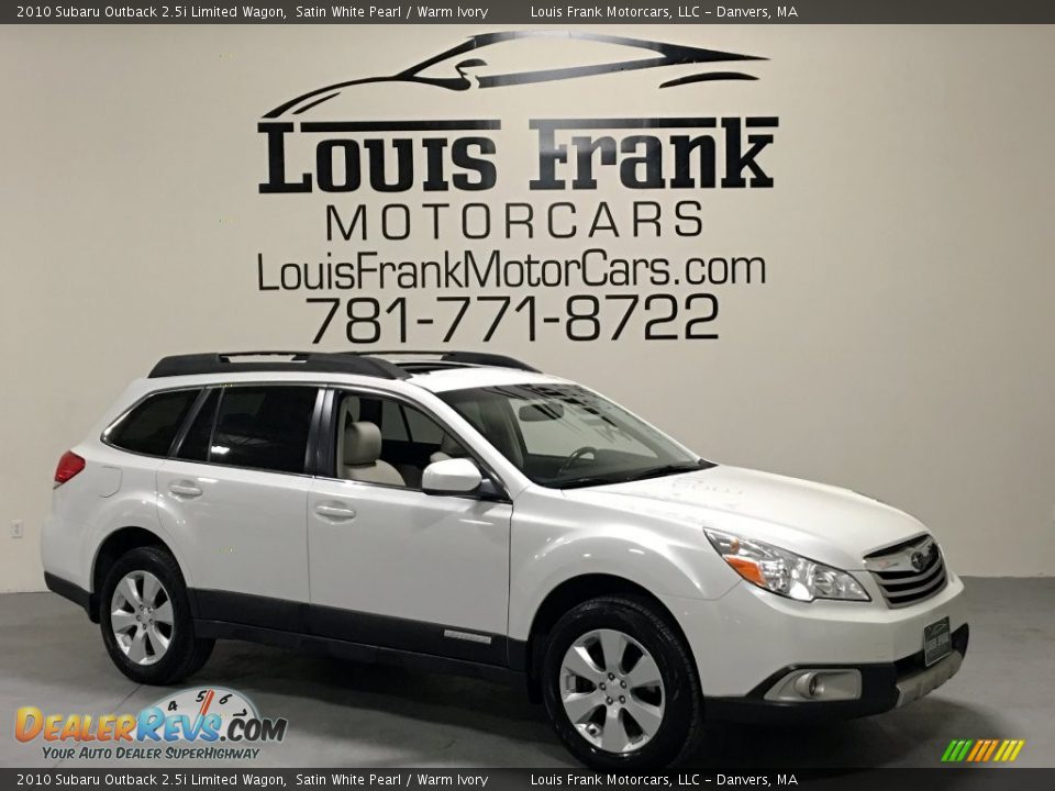 2010 Subaru Outback 2.5i Limited Wagon Satin White Pearl / Warm Ivory Photo #10