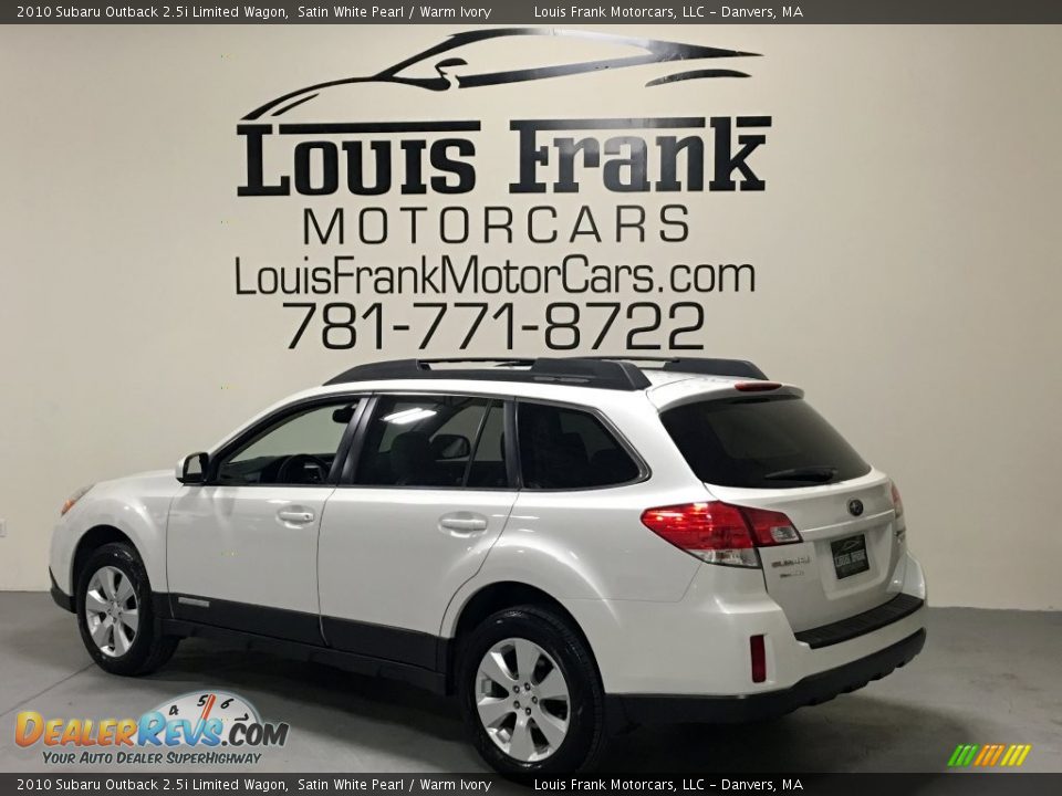 2010 Subaru Outback 2.5i Limited Wagon Satin White Pearl / Warm Ivory Photo #11