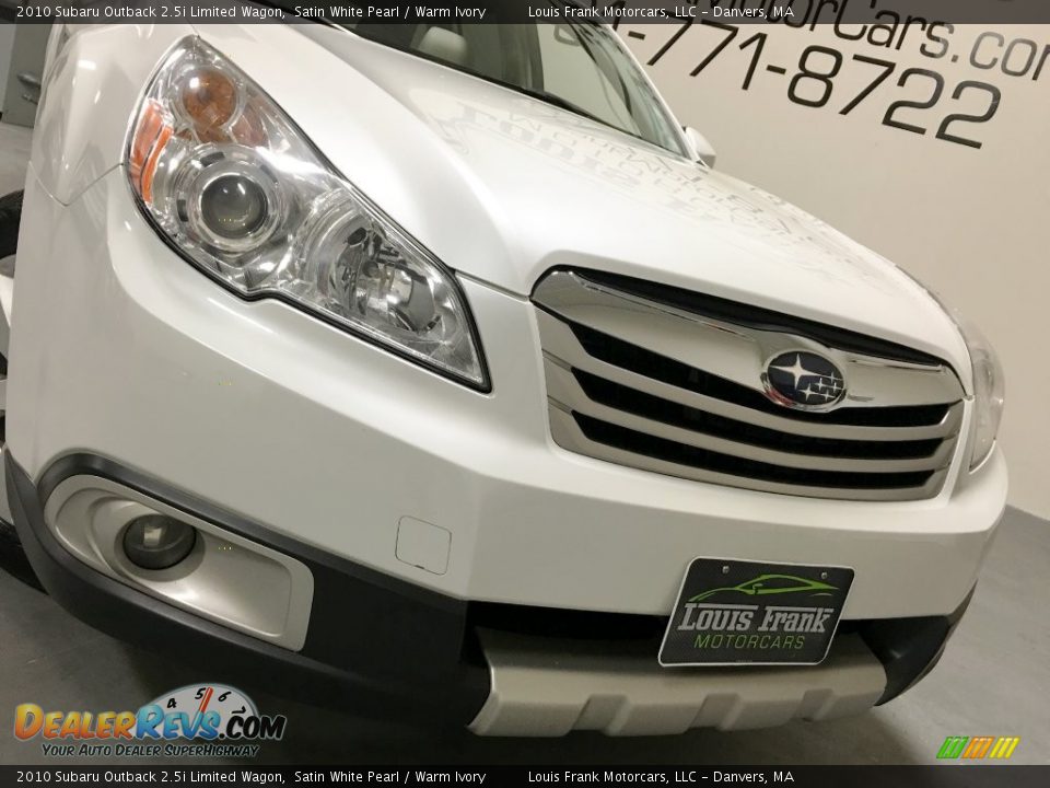 2010 Subaru Outback 2.5i Limited Wagon Satin White Pearl / Warm Ivory Photo #19