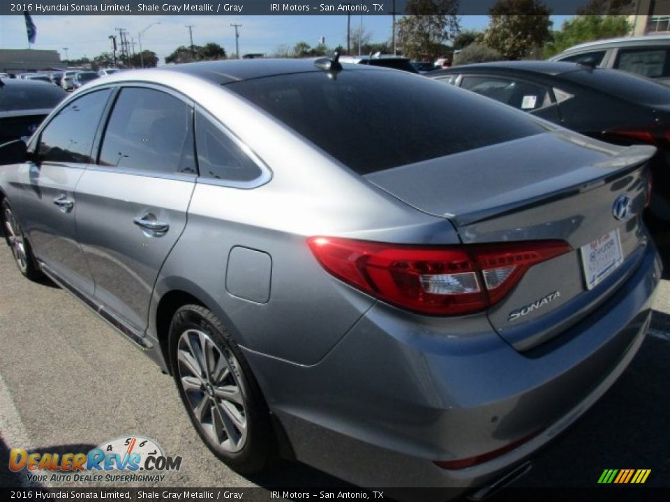 2016 Hyundai Sonata Limited Shale Gray Metallic / Gray Photo #4