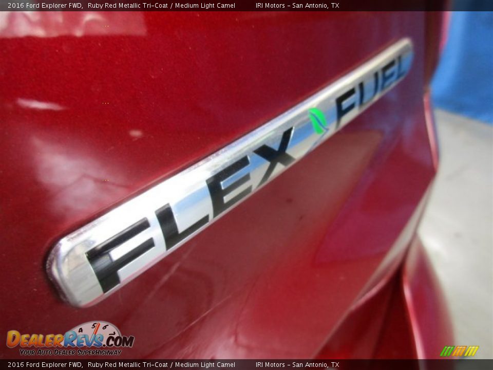 2016 Ford Explorer FWD Ruby Red Metallic Tri-Coat / Medium Light Camel Photo #7