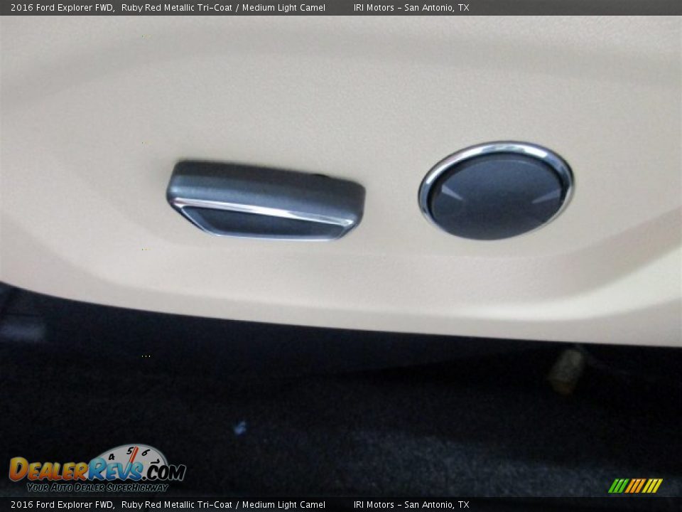 2016 Ford Explorer FWD Ruby Red Metallic Tri-Coat / Medium Light Camel Photo #16