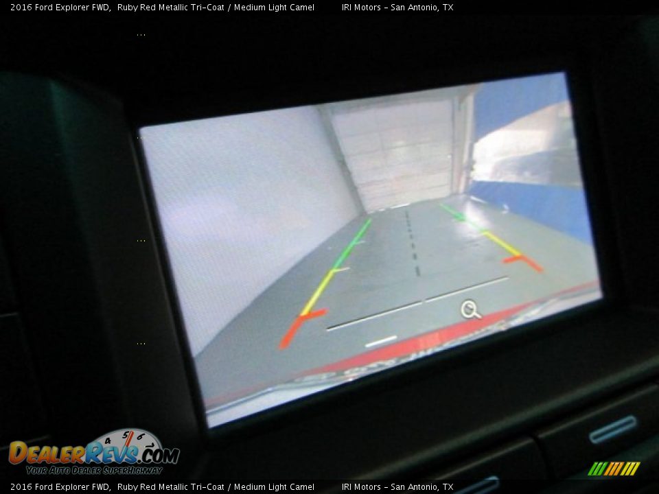 2016 Ford Explorer FWD Ruby Red Metallic Tri-Coat / Medium Light Camel Photo #19