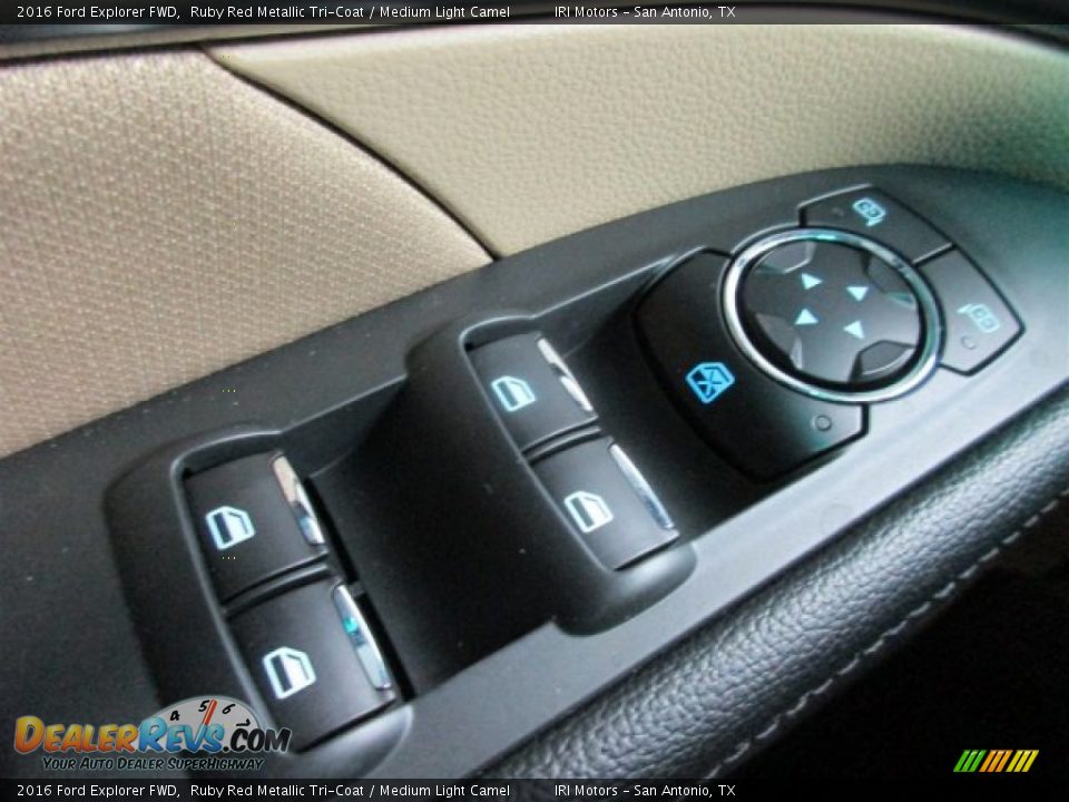 2016 Ford Explorer FWD Ruby Red Metallic Tri-Coat / Medium Light Camel Photo #23