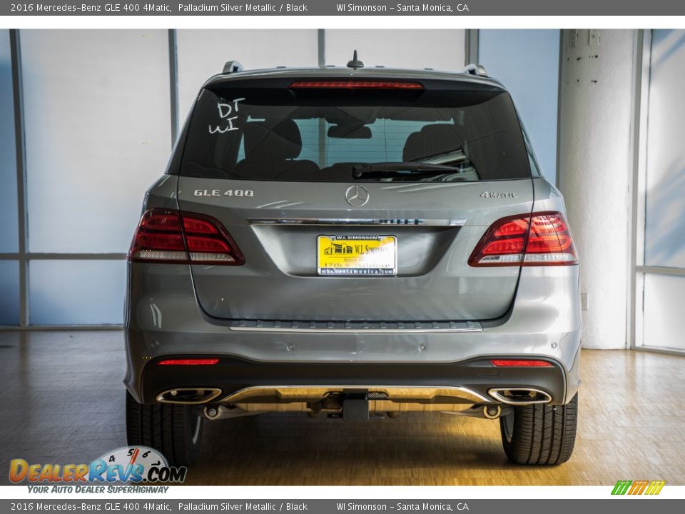 2016 Mercedes-Benz GLE 400 4Matic Palladium Silver Metallic / Black Photo #4