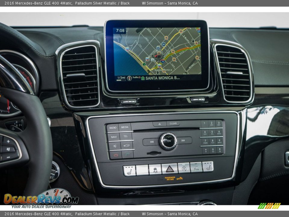 2016 Mercedes-Benz GLE 400 4Matic Palladium Silver Metallic / Black Photo #8