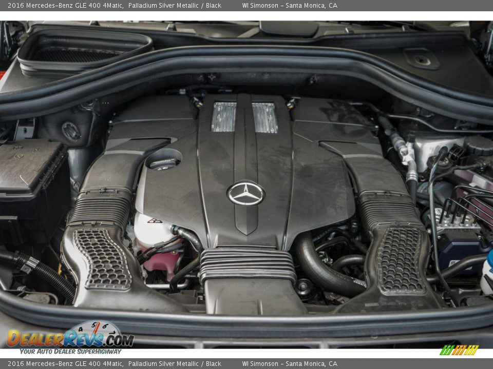 2016 Mercedes-Benz GLE 400 4Matic Palladium Silver Metallic / Black Photo #9