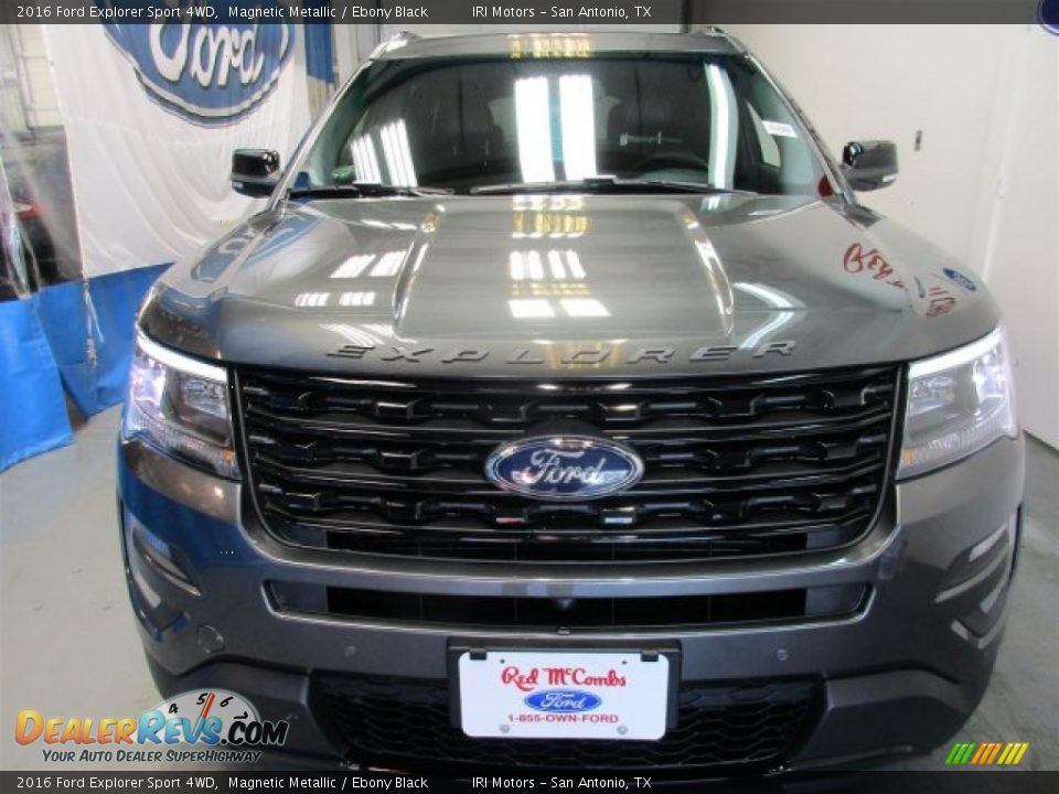 2016 Ford Explorer Sport 4WD Magnetic Metallic / Ebony Black Photo #2