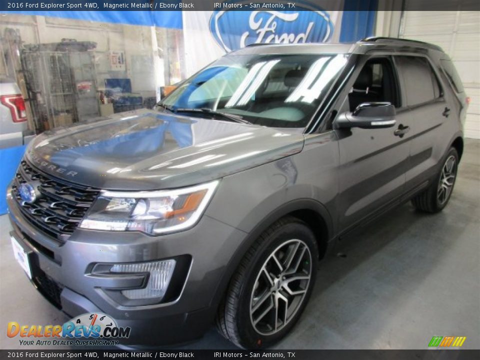 2016 Ford Explorer Sport 4WD Magnetic Metallic / Ebony Black Photo #3