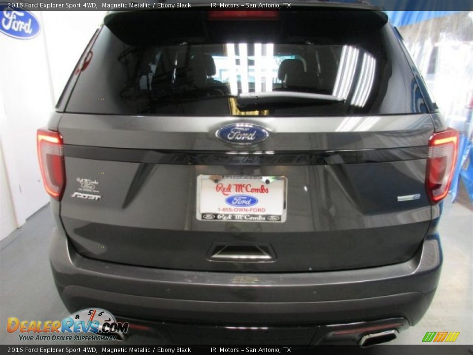 2016 Ford Explorer Sport 4WD Magnetic Metallic / Ebony Black Photo #5