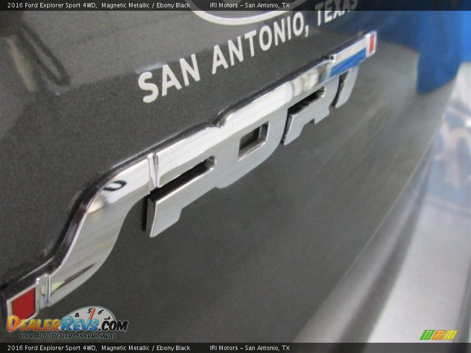 2016 Ford Explorer Sport 4WD Magnetic Metallic / Ebony Black Photo #7