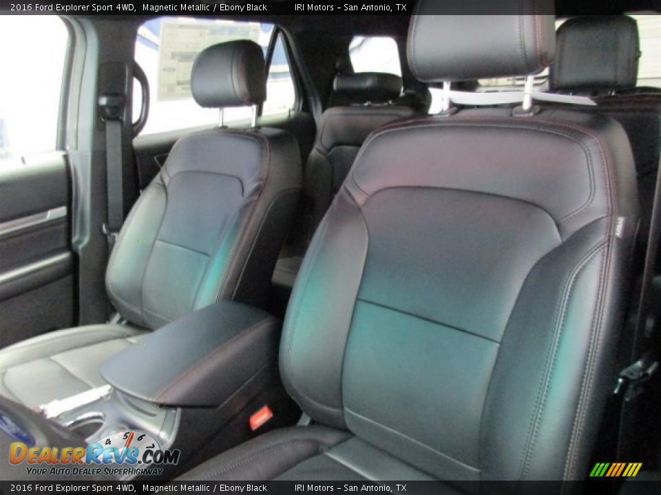 2016 Ford Explorer Sport 4WD Magnetic Metallic / Ebony Black Photo #10