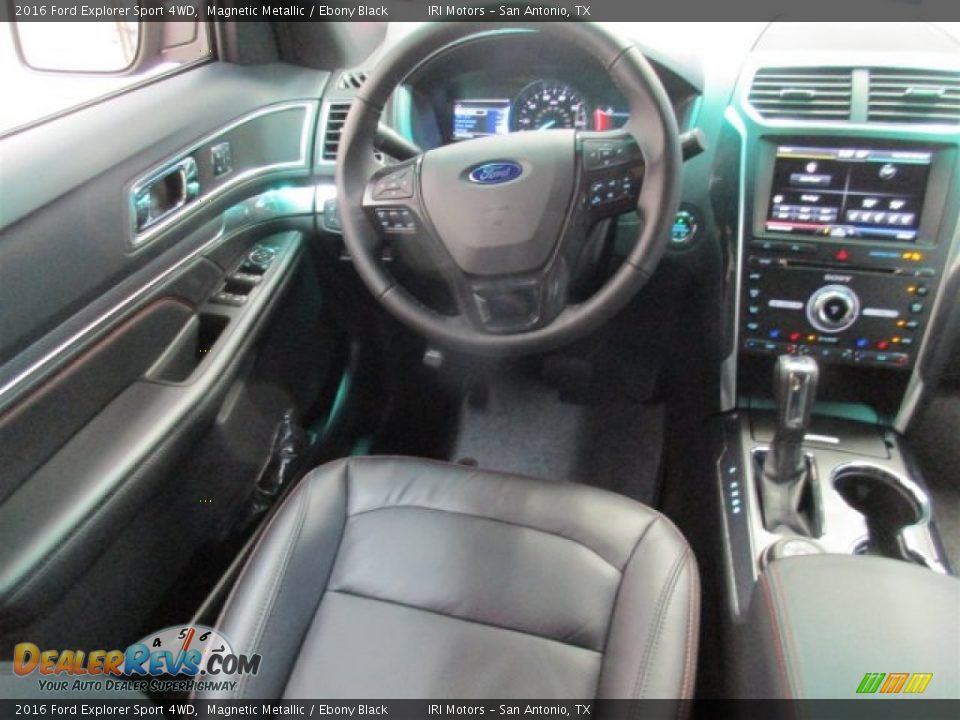 2016 Ford Explorer Sport 4WD Magnetic Metallic / Ebony Black Photo #13
